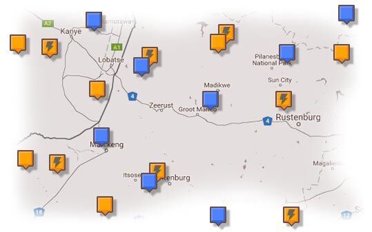 Map of North West Accommodation
